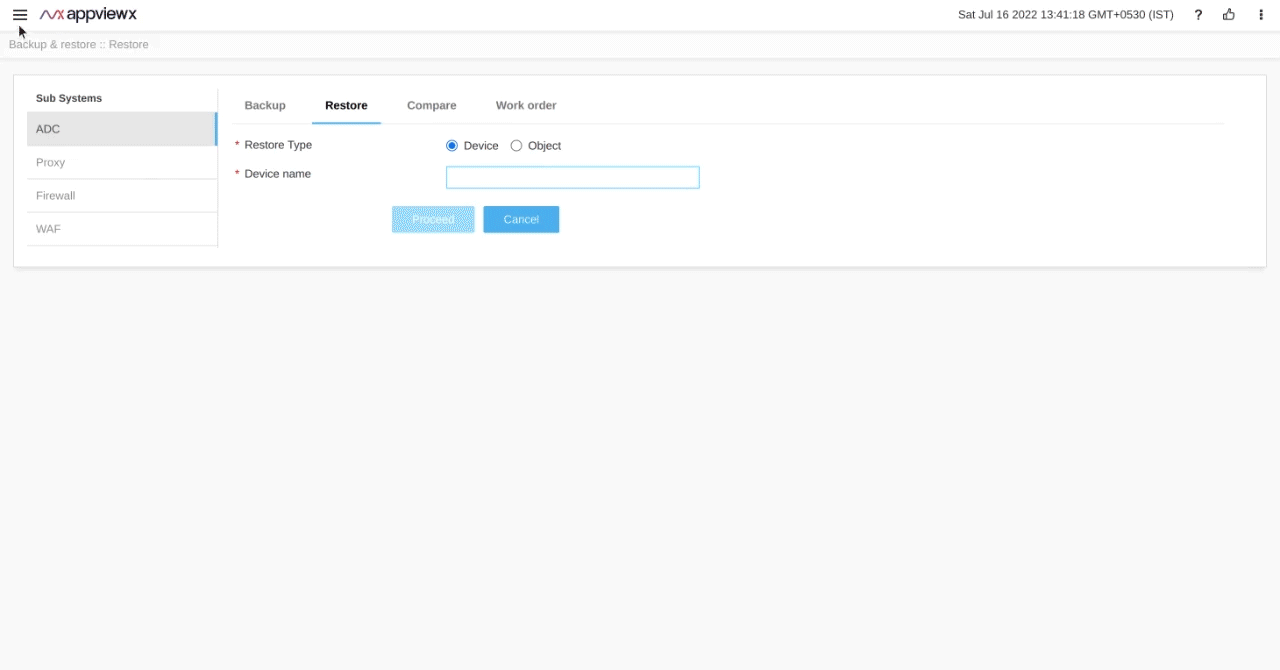 Restore Backup