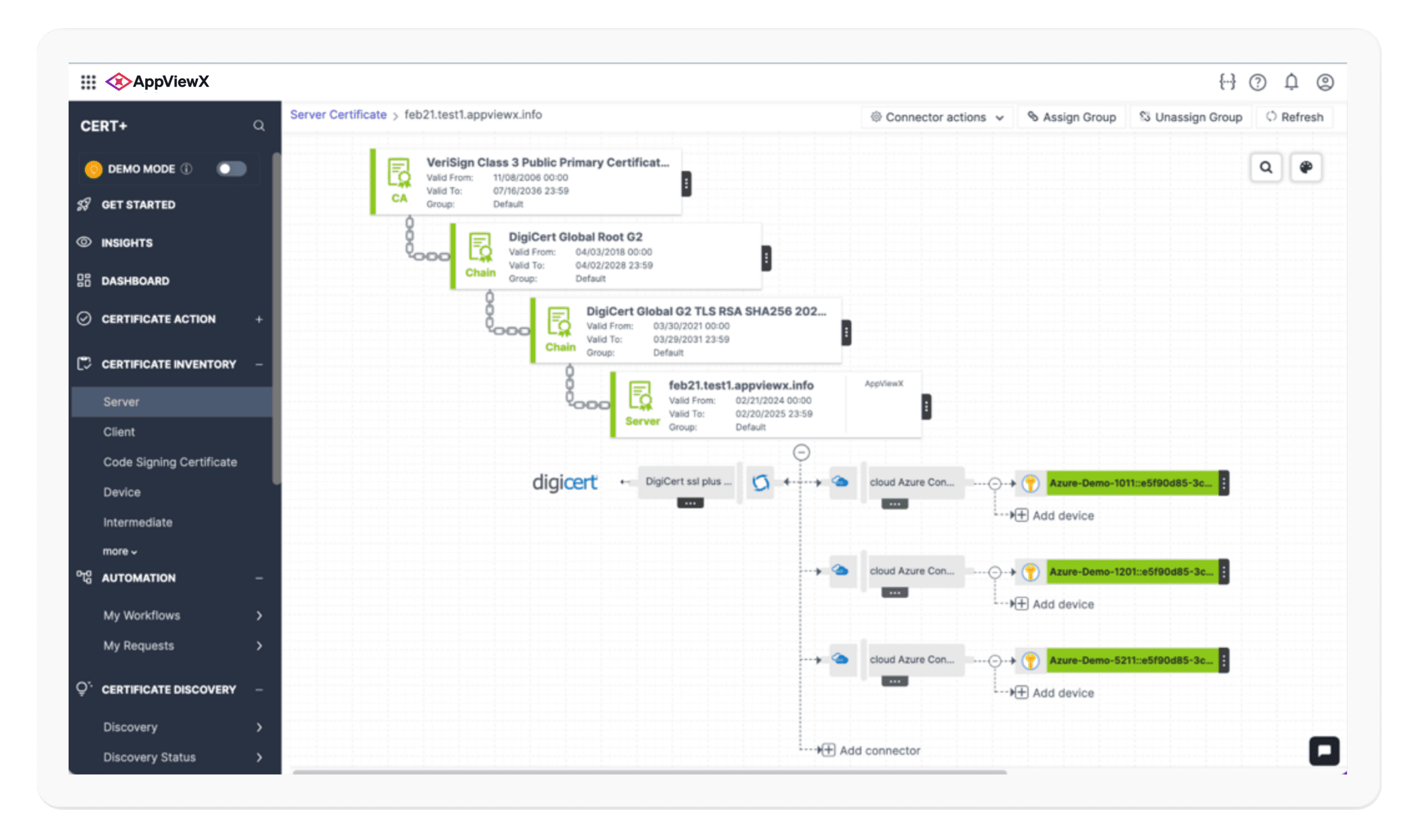 AVX_ONE_CLM_Chain_Of_Trust_Screen